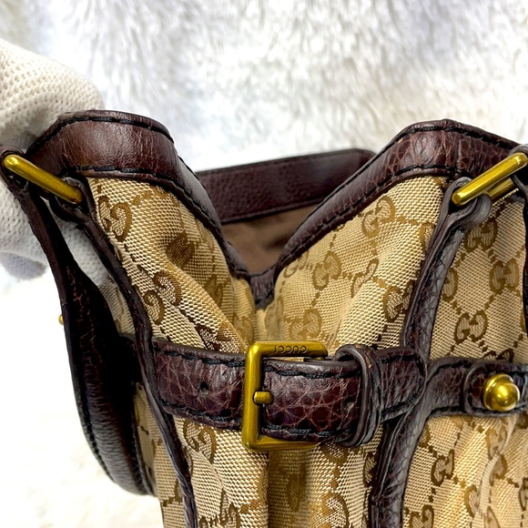 GUCCI GG WEB GUCCISIMA JOCKEY HOBO SPY BAG - Picture 10 of 15